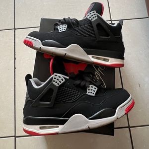 Jordan Bred 4s 2019 Size 10.5